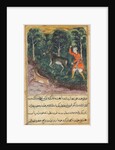 Page from Tales of a Parrot: Forty-first night: The gardener seizes…, c. 1560 by Unknown