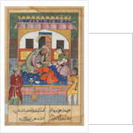 Page from Tales of a Parrot: Forty-second night: Repenting his conduct…, c. 1560 by Unknown