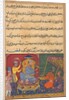 Page from Tales of a Parrot: Ninth night: The parrot brings a fruit…, c. 1560 by Unknown