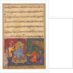 Page from Tales of a Parrot: Ninth night: The parrot brings a fruit…, c. 1560 by Unknown