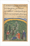 Page from Tales of a Parrot: second night: The sentinel in the employ?, c1560 by Unknown