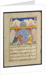 Page from Tales of a Parrot: Seventeenth night: The young man…, c. 1560 by Unknown