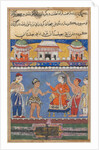 Page from Tales of a Parrot: Seventh night: the darwish brings the King…, c. 1560 by Unknown