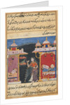Page from Tales of a Parrot: Seventh night: The parrot addresses Khujasta…, c. 1560 by Unknown