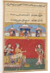 Page from Tales of a Parrot: Sixteenth night: The daughter-in-law returns…, c. 1560 by Unknown