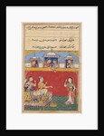 Page from Tales of a Parrot: Sixteenth night: The daughter-in-law returns…, c. 1560 by Unknown