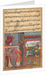 Page from Tales of a Parrot: Tenth night: The vizier?s son receives the magic…, c. 156 by Unknown