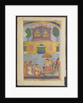 Page from Tales of a Parrot: Third night: The goldsmith and the carpenter…, c. 1560 by Unknown