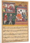 Page from Tales of a Parrot: Third night: The goldsmith judged; the bear cubs…, c. 156 by Unknown
