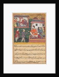 Page from Tales of a Parrot: Third night: The goldsmith judged; the bear cubs…, c. 156 by Unknown