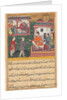 Page from Tales of a Parrot: Third night: The goldsmith judged; the bear cubs…, c. 156 by Unknown