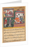 Page from Tales of a Parrot: Third night: The goldsmith judged; the bear cubs…, c. 156 by Unknown