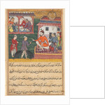Page from Tales of a Parrot: Third night: The goldsmith judged; the bear cubs…, c. 156 by Unknown