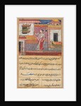 Page from Tales of a Parrot: Thirteenth night: The parrot addresses Khujasta…, c. 1560 by Unknown