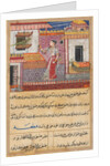 Page from Tales of a Parrot: Thirteenth night: The parrot addresses Khujasta…, c. 1560 by Unknown