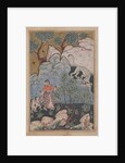 Page from Tales of a Parrot: Thirtieth night: A woman with two children…, c. 1560 by Unknown