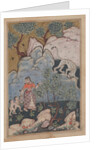 Page from Tales of a Parrot: Thirtieth night: A woman with two children…, c. 1560 by Unknown