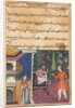 Page from Tales of a Parrot: Thirty-fifth night: The Brahman gives…, c. 1560 by Unknown