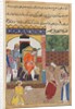 Page from Tales of a Parrot: Thirty-fifth night: The magician, disguised…, c. 1560 by Unknown