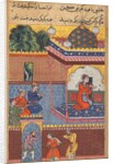Page from Tales of a Parrot: Thirty-second night: Kaiwan, Latif, and Sharif…, c. 1560 by Unknown