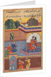 Page from Tales of a Parrot: Thirty-second night: Kaiwan, Latif, and Sharif…, c. 1560 by Unknown
