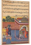 Page from Tales of a Parrot: Thirty-second night: Khurshid reunited…, c. 1560 by Unknown