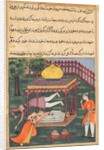 Page from Tales of a Parrot: Thirty-sixth night: Mahrusa kills herself…, c. 1560 by Unknown