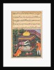 Page from Tales of a Parrot: Thirty-sixth night: Mahrusa kills herself…, c. 1560 by Unknown
