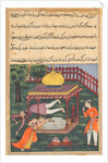 Page from Tales of a Parrot: Thirty-sixth night: Mahrusa kills herself…, c. 1560 by Unknown