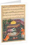 Page from Tales of a Parrot: Thirty-sixth night: Mahrusa kills herself…, c. 1560 by Unknown