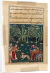 Page from Tales of a Parrot: Twelfth night: The merchant?s daughter…, c. 1560 by Unknown
