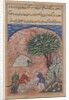 Page from Tales of a Parrot: Twentieth night: The suitors take…, c. 1560 by Unknown