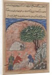 Page from Tales of a Parrot: Twentieth night: The suitors take…, c. 1560 by Unknown
