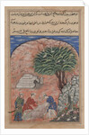 Page from Tales of a Parrot: Twentieth night: The suitors take…, c. 1560 by Unknown