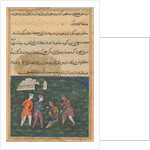 Page from Tales of a Parrot: Twentieth night: The third suitor strikes…, c. 1560 by Unknown