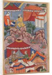 Page from Tales of a Parrot: Twenty-fourth night: Bashir confides his love?, c. 1560 by Unknown