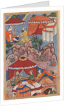 Page from Tales of a Parrot: Twenty-fourth night: Bashir confides his love?, c. 1560 by Unknown