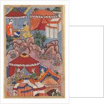 Page from Tales of a Parrot: Twenty-fourth night: Bashir confides his love?, c. 1560 by Unknown