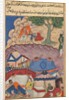 Page from Tales of a Parrot: Twenty-fourth night: Habbaza meets Bashir?, c. 1560 by Unknown