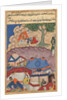 Page from Tales of a Parrot: Twenty-fourth night: Habbaza meets Bashir?, c. 1560 by Unknown