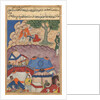 Page from Tales of a Parrot: Twenty-fourth night: Habbaza meets Bashir?, c. 1560 by Unknown