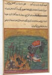 Page from Tales of a Parrot: Twenty-second night: As punishment…, c. 1560 by Unknown