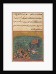 Page from Tales of a Parrot: Twenty-second night: As punishment…, c. 1560 by Unknown