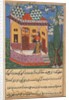 Page from Tales of a Parrot: Twenty-sixth night: The parrot addresses Khujasta…, c1560 by Unknown