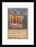 Page from Tales of a Parrot: Twenty-sixth night: The parrot addresses Khujasta…, c1560 by Unknown