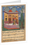 Page from Tales of a Parrot: Twenty-sixth night: The parrot addresses Khujasta…, c1560 by Unknown