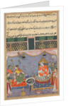 Page from Tales of a Parrot: Twenty-third night: Kamjuy…, c. 1560 by Unknown