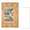 Page from the Late Shah Jahan Album: Harem Night-Bathing Scene, c. 1653 by Unknown