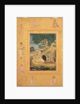 Page from the Late Shah Jahan Album: Prince and Ascetics, c. 1630 by Govardhan (attributed to)