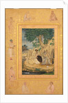 Page from the Late Shah Jahan Album: Prince and Ascetics, c. 1630 by Govardhan (attributed to)